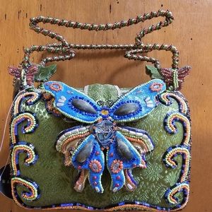 Mary Frances Beaded Butterfly Bag